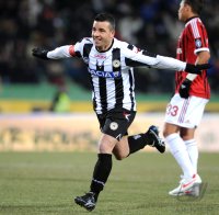 FUSSBALL SERIE A:  JUBEL Antonio Di Natale (Udinese Calcio)