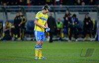Fussball WM Qualifikation 2014 Playoff: Enttaeuschung Zlatan Ibrahimovic (Schweden)