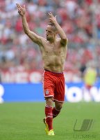 Fussball  1. Bundesliga  13/14: JUBEL Franck Ribery (FC Bayern Muenchen)