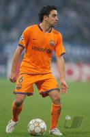 Fussball, Champions League: Barcelona, HERNANDEZ Einzelaktion