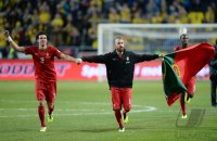 Fussball WM Qualifikation 2014 Playoff: JUBEL Portugal