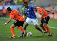 FUSSBALL WM 2010, VIERTELFINALE: Holland - Brasilien