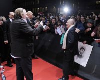 Fussball International  FIFA Ballon d Or 2012:  Gerard Depardieu und  FIFA Praesident Blatter