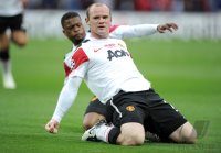 Fussball Champions League Finale 2011:  JUBEL Wayne Rooney  mit Patrice Evra (Manchester United FC)