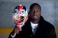 Eishockey; Goalie Fred Brathwaite (Adler Mannheim)