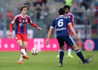 FUSSBALL 1. Bundesliga 2014/2015:  FC Bayern Muenchen - Paulaner Traumelf