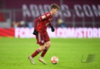 Fussball 1. Bundesliga Saison 21/22: FC Bayern Muenchen - Borussia Moenchengladbach