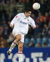 Fussball 1. Bundesliga: Frankfurt, HUGGEL Einzelaktion