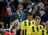 Fussball Champions League Finale 2013:  ENTTAEUSCHUNG Trainer Juergen Klopp (Borussia Dortmund)