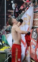 FUSSBALL DFB POKAL  Saison 2012/2013:  Bastian Schweinsteiger (FC Bayern Muenchen)