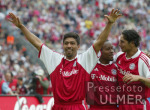 FUSSBALL  1. Liga JUBEL FC Bayern - Stuttgart