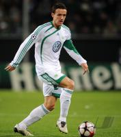 FUSSBALL CHAMPIONS LEAGUE: Wolfsburg, GENTNER Einzelaktion