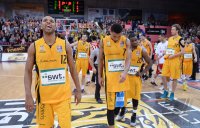 Basketball 1. Bundesliga 2013/2014:  Walter Tigers Tuebingen - Brose Baskets Bamberg
