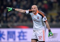 Fussball International Serie A 13/14: Torwart Christian Abbiati (AC Mailand)