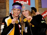 Ski Alpin   Weltmeisterin   Maria Riesch (GER) und Lindsey Vonn  (USA)