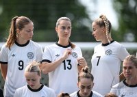 Fussball International Euro 2025,
Mannschaftsfoto Deutsche Frauen Nationalmannschaft
