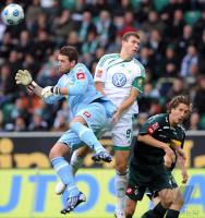 FUSSBALL, 1. BUNDESLIGA, 9. Spieltag: Wolfsburg - Moenchengladbach