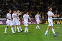 Fussball 1. Bundesliga : Martin Demichelis, Toni Kroos, Holger Badstuber, Danijel Pranjic, Mario Gomez, Thomas Mueller (v.li., FC Bayern Muenchen)