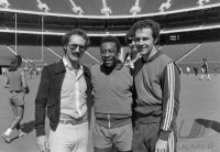 Fussball Walter Beckenbauer, Pele, Franz Beckenbauer (Cosmos New York)