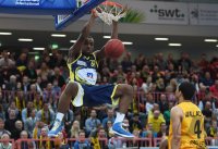 Basketball 1. Bundesliga 14/15 Hauptrunde:  Walter Tigers Tuebingen - Phoenix Hagen