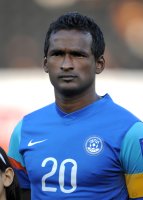 Fussball AFC Asian Cup 2011:   Climax Lawrence (Indien)