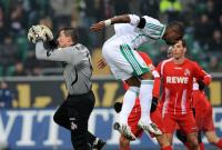 FUSSBALL, 1. BUNDESLIGA, 19. Spieltag: Wolfsburg - Koeln