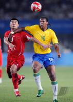 FUSSBALL  Olympia 2008   Vorrunde  Maenner   China - Brasilien