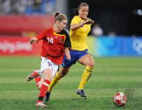 FUSSBALL  Olympia 2008   Viertelfinale  Frauen   Schweden - Deutschland