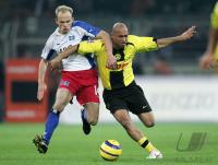 Fussball 1. Bundesliga: Dortmund - Hamburg, Zweikampf