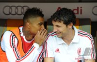 Fussball International Audi Cup 2011: Kevin Prince Boateng , Mark Van Bommel (v. li., AC Mailand)