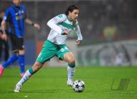 FUSSBALL CHAMPIONS LEAGUE:  Werder Bremen, PIZARRO Einzelaktion