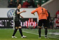 Fussball, 1. Bundesliga  Saison 2014/2015: VfL Wolfsburg - SC Freiburg