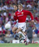 Fussball Champions League Finale 1999: David Beckham (Manchester United FC)