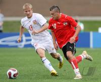 Fussball International  U 20 Halbfinale Oesterreich - Tschechien