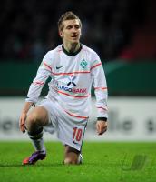 FUSSBALL, DFB Pokal Halbfinale: Bremen, MARIN