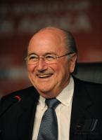 FUSSBALL WM 2010   Abschluss PK FIFA  Praesident BLATTER