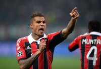 FUSSBALL INTERNATIONAL CHL ACHTELFINALE 12/13: JUBEL Kevin Prince Boateng (AC Mailand)