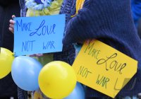 Rottenburg, Friedenskundgebung auf dem Marktplatz