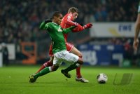 Fussball, 1. Bundesliga  Saison 2013/2014: SV Werder Bremen - FC Bayern Muenchen