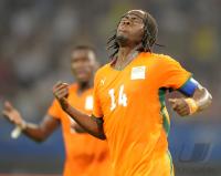 FUSSBALL  Olympia 2008  Peking  Vorrunde Elfenbeinkueste - Argentinien