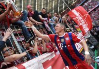 Fussball 1. Bundesliga  Deutscher Meister 14/15 FC Bayern Muenchen