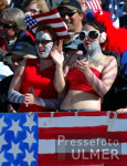 Olympische Winterspiele 2002  Skialpin; Riesenslalom Damen fans