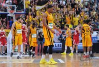 Basketball 1. Bundesliga 13/14:  Walter Tigers Tuebingen - FC Bayern Muenchen