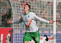 Fussball 1. Bundesliga  Saison 2010/2011:  SC Freiburg - SV Werder Bremen