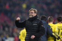 Fussball 1. Bundesliga Saison 14/15: JUBEL Trainer Juergen Klopp (Borussia Dortmund)