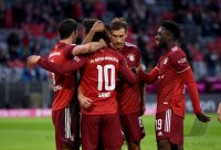 Fussball 1. Bundesliga Saison 21/22: FC Bayern Muenchen -  Hertha BSC Berlin