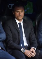 Fussball Primera Division El Clasico 14/15: Trainer Luis Enrique (Barca)
