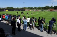 Fussball 1. Bundesliga: Abschluss Training beim FC Bayern Muenchen