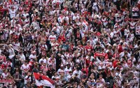 Fussball DFB Pokal Finale 24/25: Arminia Bielefeld - VfB Stuttgart, Public Viewing auf dem Schlossplatz