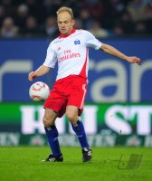 Fussball: 1. Bundesliga Saison 2010/2011: Hamburger SV, JAROLIM am Ball